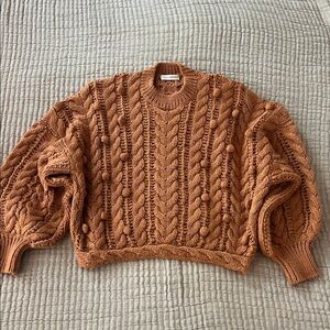 Ulla Johnson Caterina Chunky Cable Knit Sweater